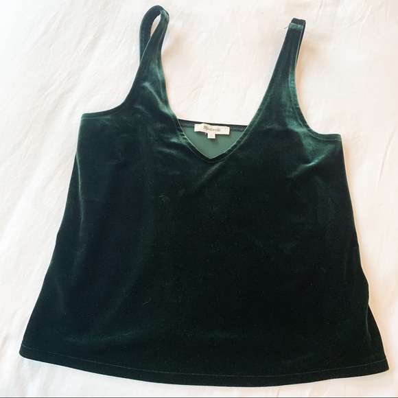 Madewell Tops - Madewell Velvet V-Neck Tank Top